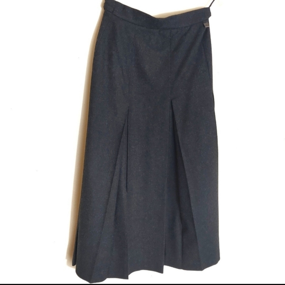 CHRISTA MODEN Austrian Grey Wool Walking Skirt 6 - Picture 5 of 7